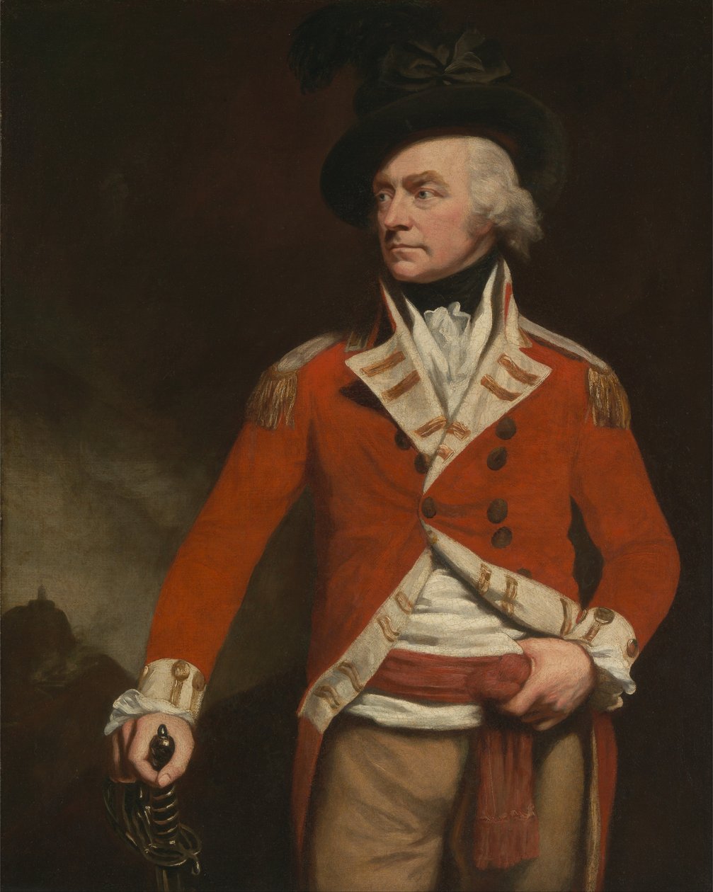 En officer i East India Uniform för 74: e (Highland) regementet, tidigare kallad överste Dona ... av John Opie
