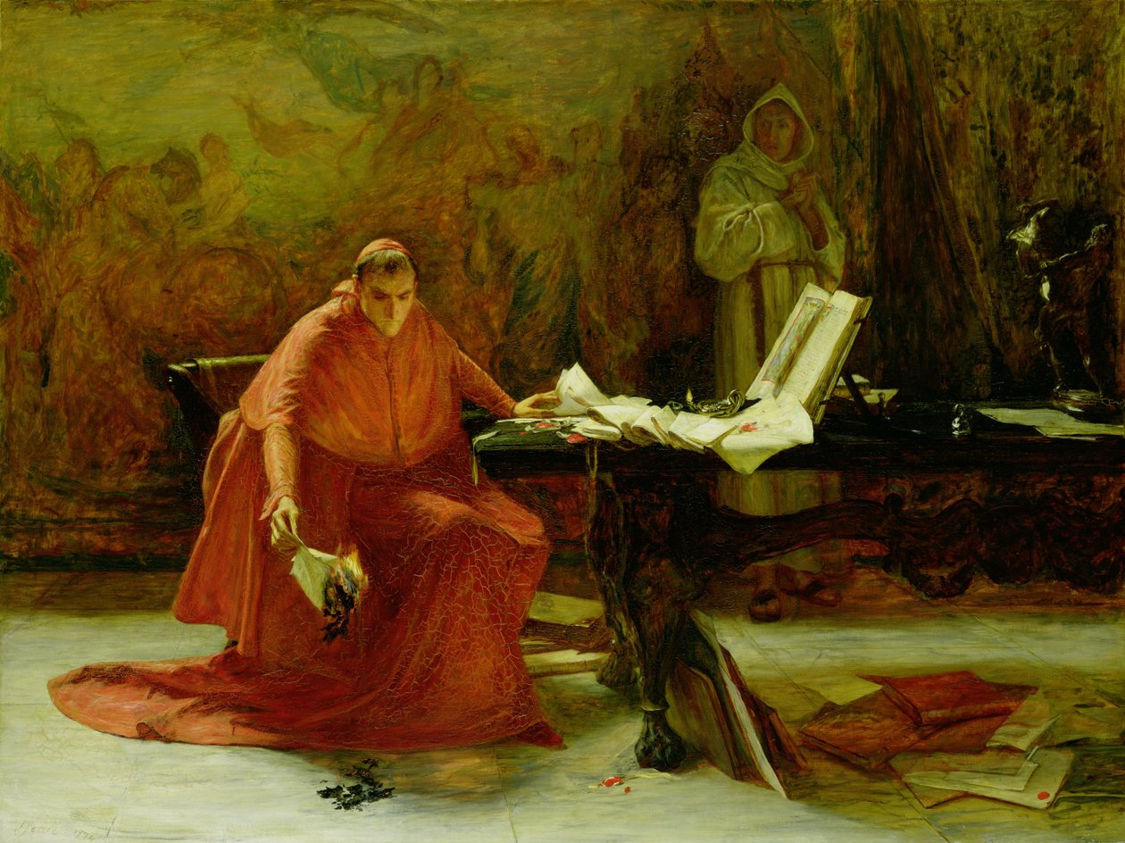 En statshemlighet, 1874 av John Pettie