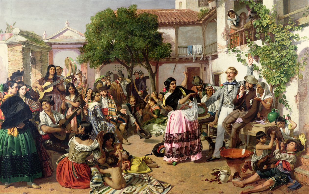 Livet bland zigenarna, Sevilla, 1853 av John Phillip