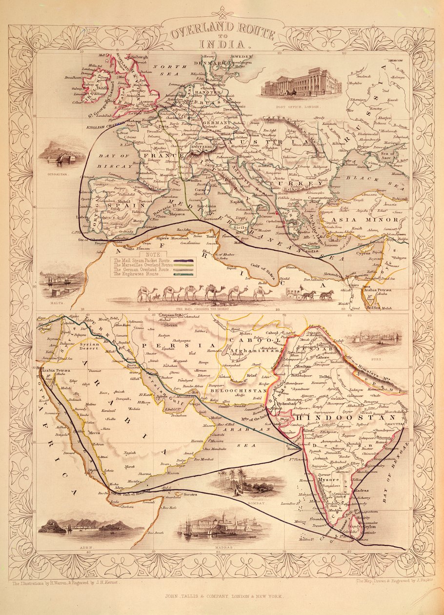 Landvägen till Indien av John Rapkin
