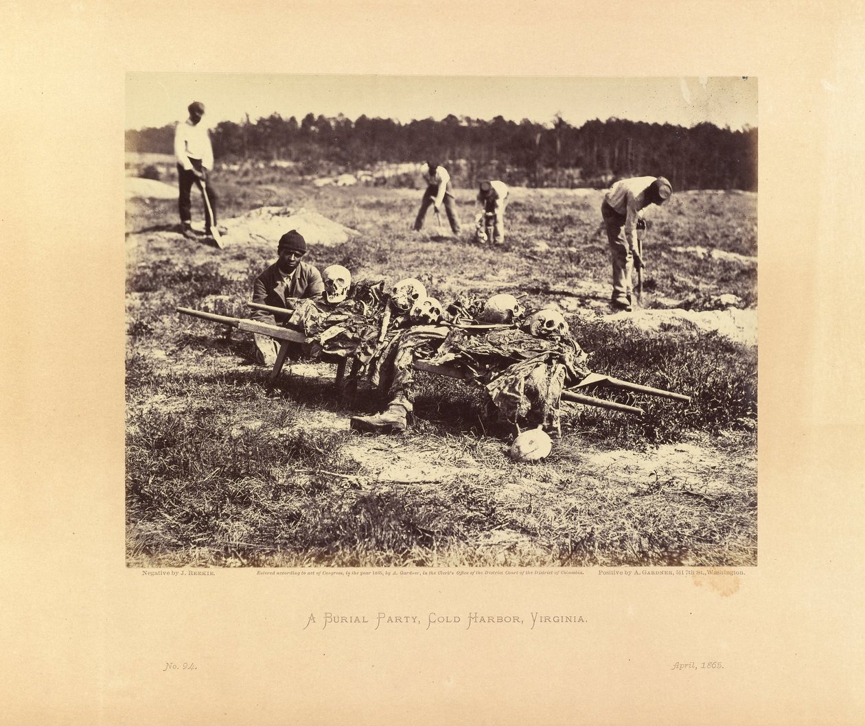 En begravningsgrupp, Cold Harbor, Virginia av John Reekie