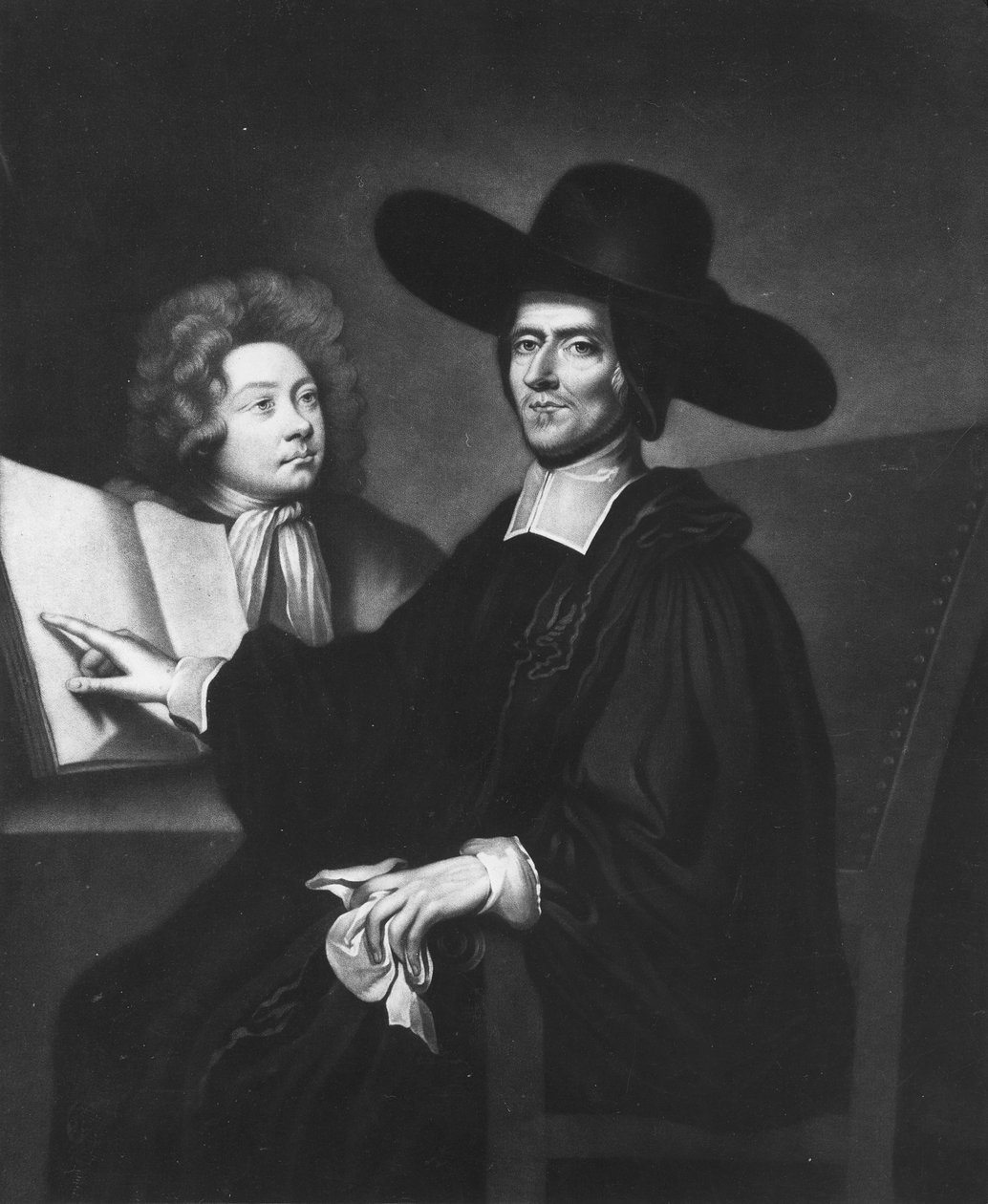 Dr Richard Busby (1606-95) graverad av James Masson av John Riley