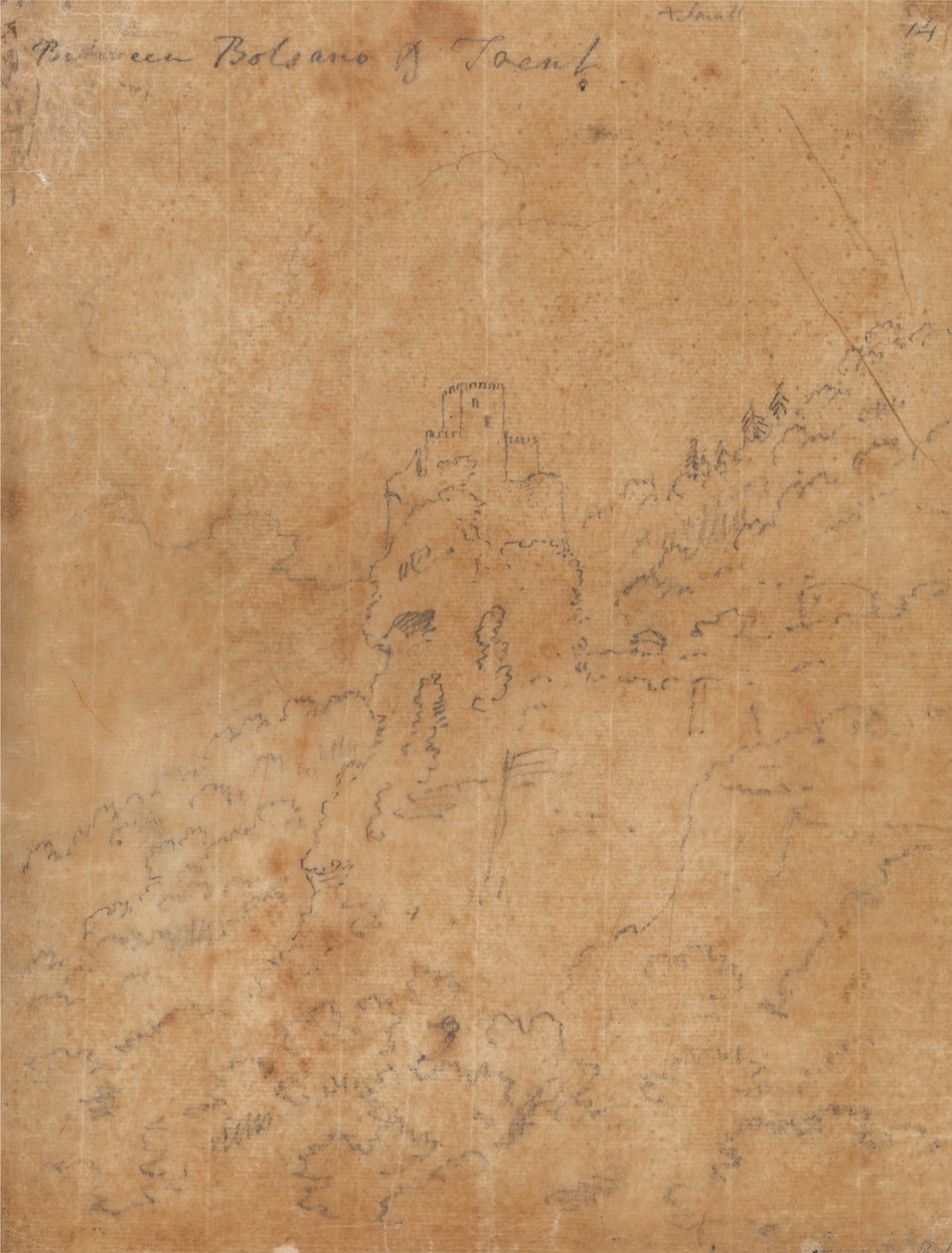 Between Bolzano and Trent av John Robert Cozens
