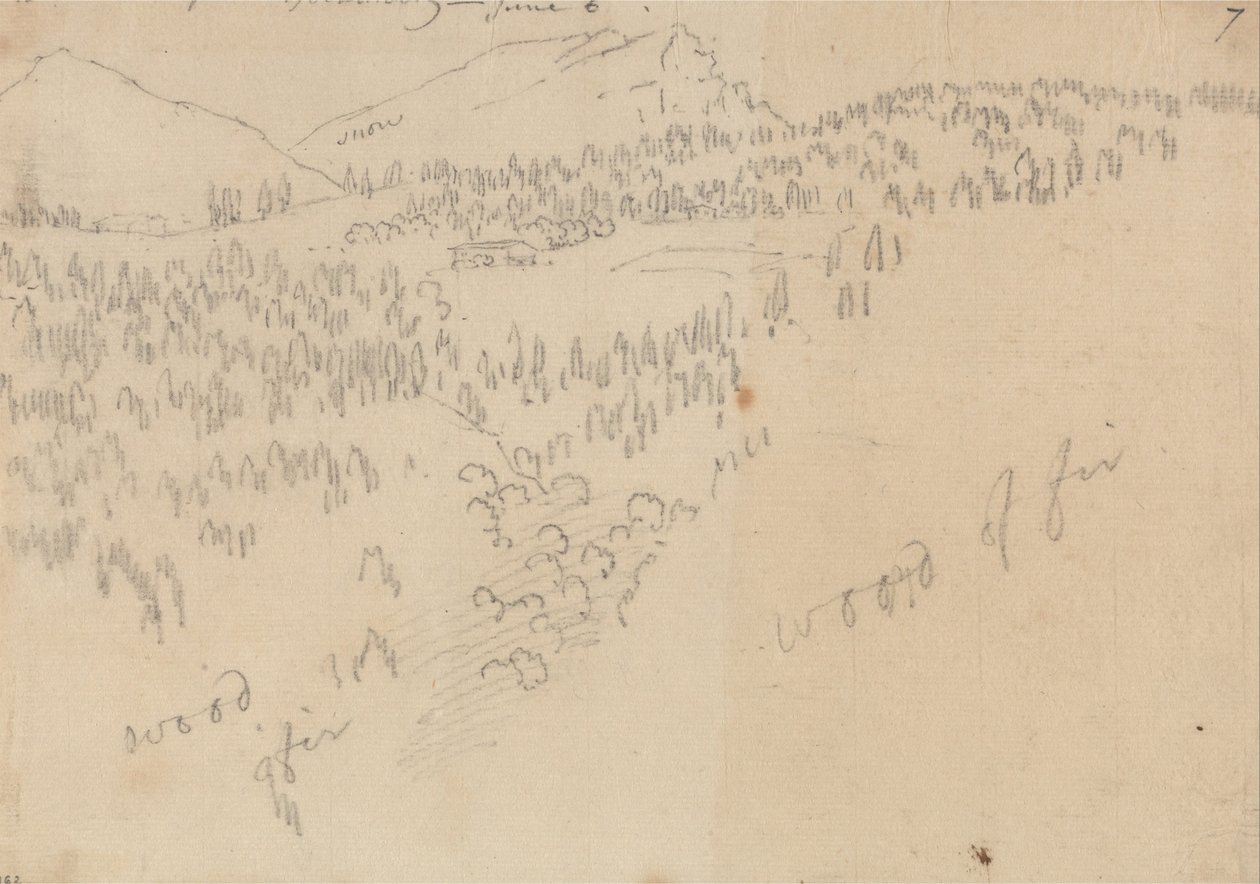 Between Innsbruck and Schönberg av John Robert Cozens