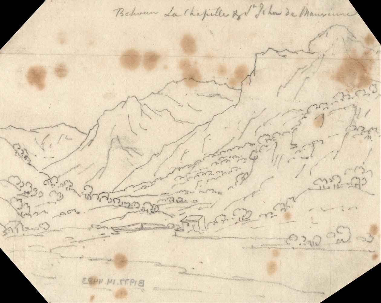 Between La Chapelle and St. John de Maurienne av John Robert Cozens