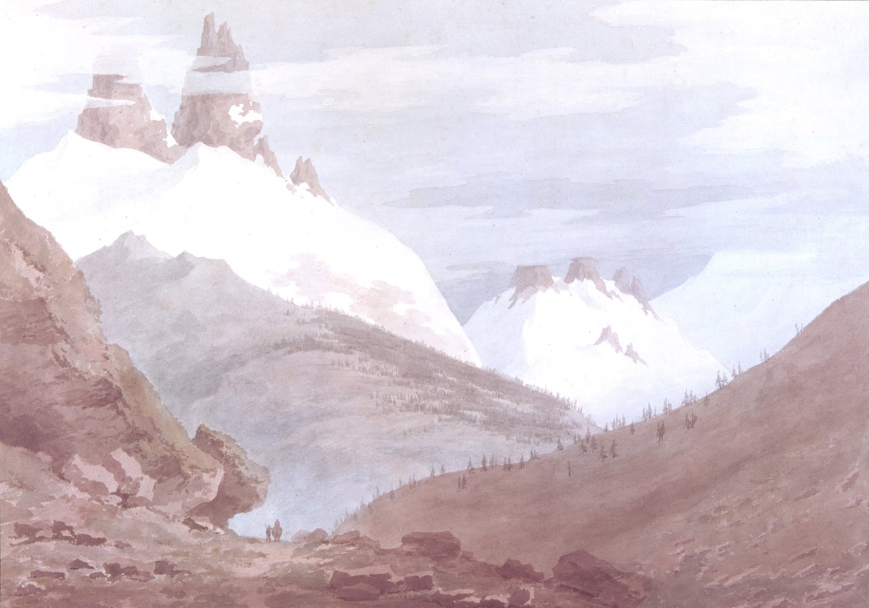 Chamonix och Martigny av John Robert Cozens