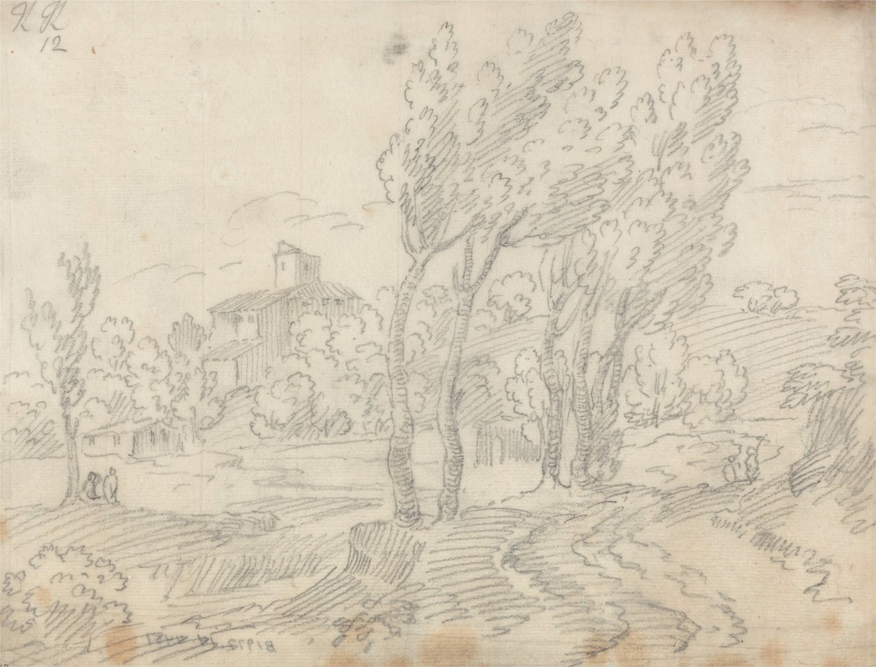 Convent of Monte Olivetto near Florence av John Robert Cozens