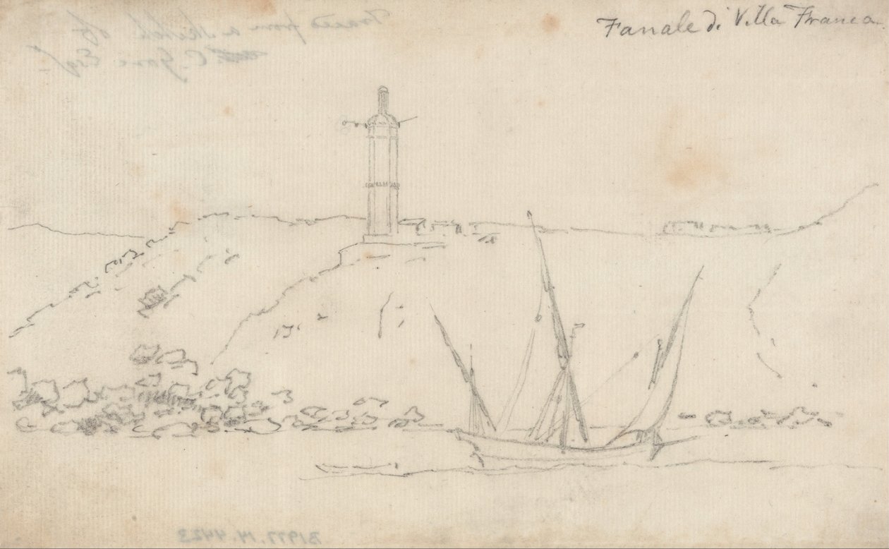Fan av Villa Franca av John Robert Cozens