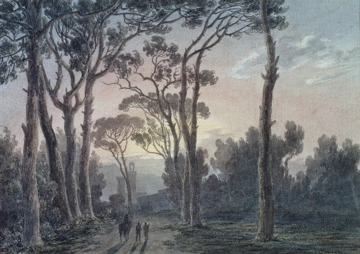 Florens från en skog nära Cascine av John Robert Cozens
