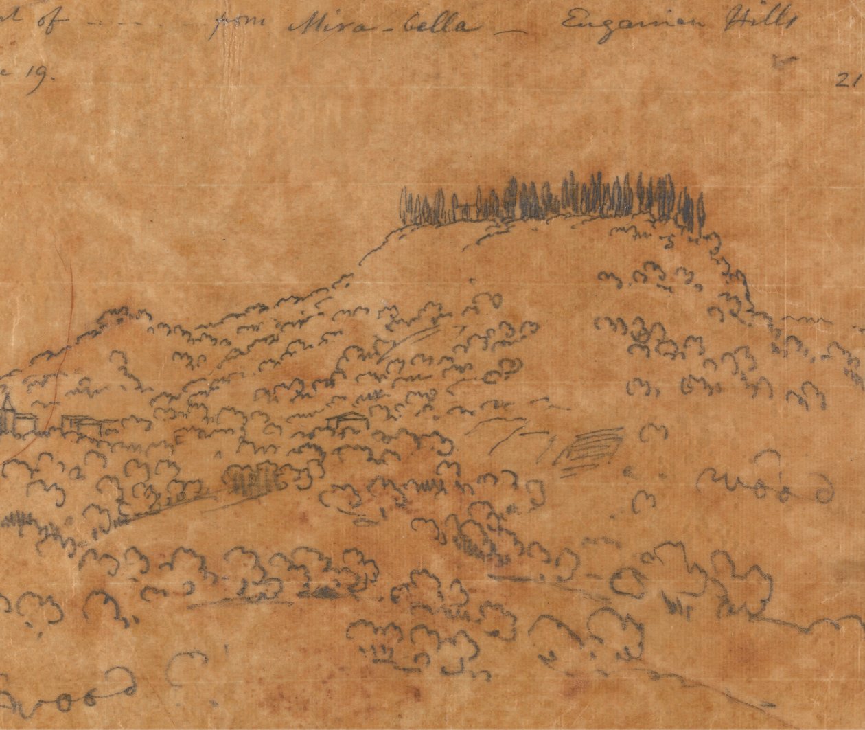 From Mirabella, Euganean Hills, June 19 av John Robert Cozens