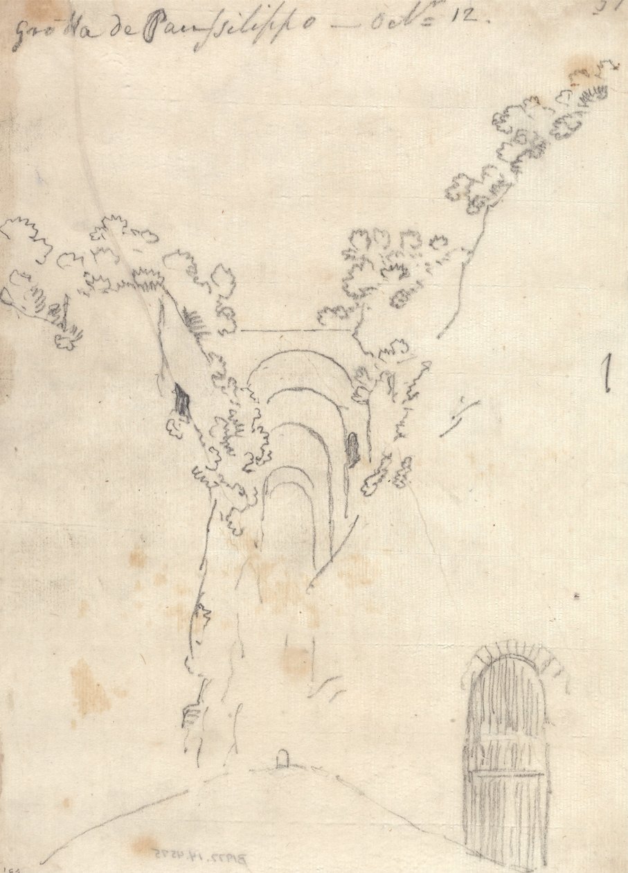 Grotto di Posillipo av John Robert Cozens