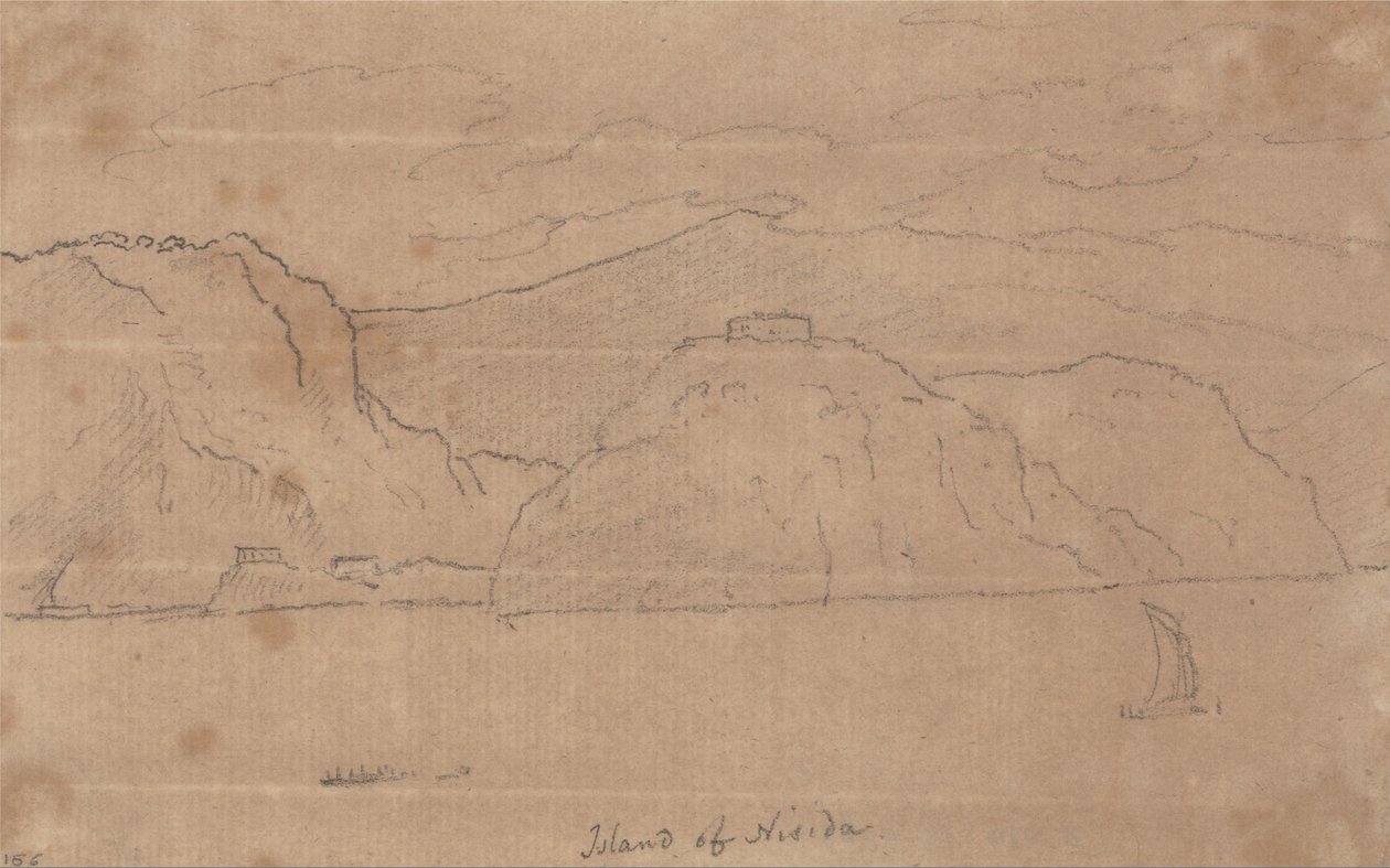 Ön Nisida av John Robert Cozens
