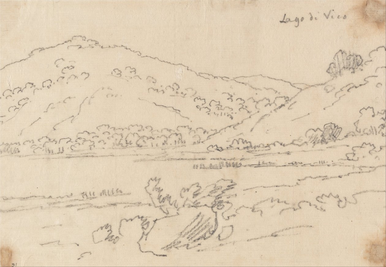 Vico -sjön av John Robert Cozens