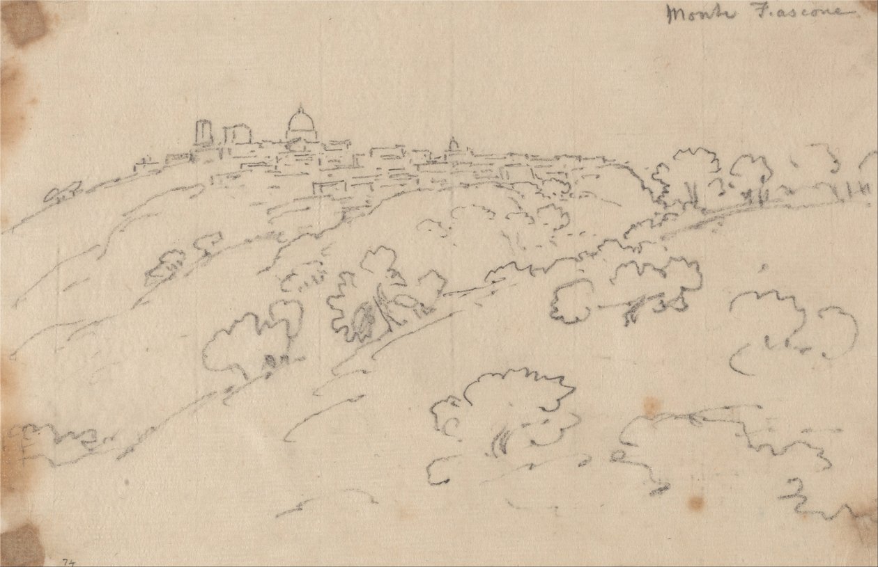 Monte Fiascone av John Robert Cozens