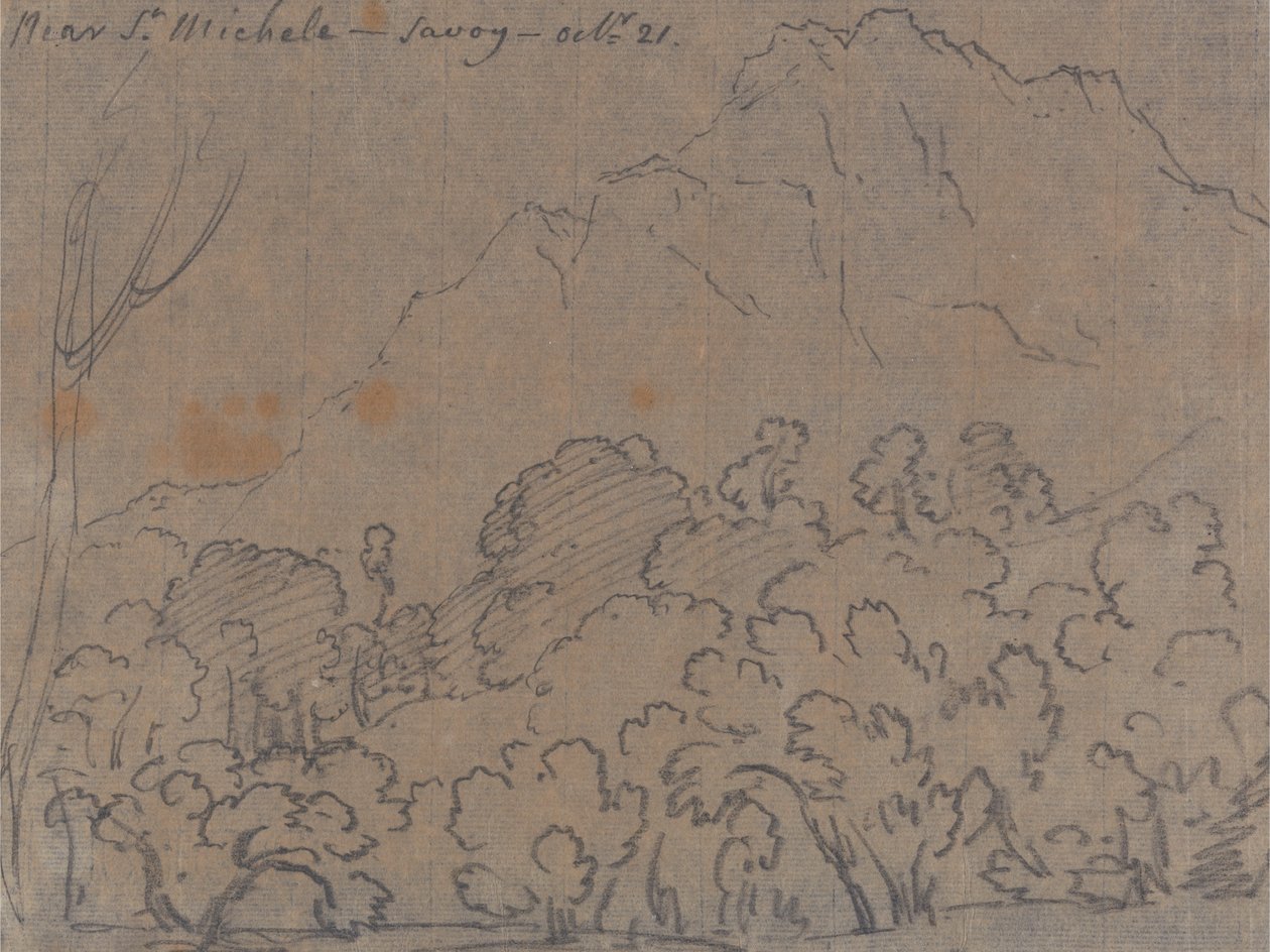 Near St. Michele, Savoy, October 21 av John Robert Cozens