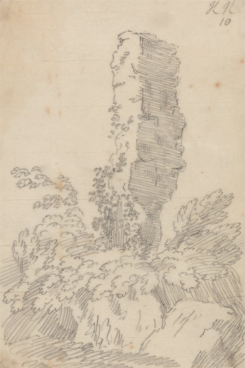 Perpendicular Rock and Trees av John Robert Cozens