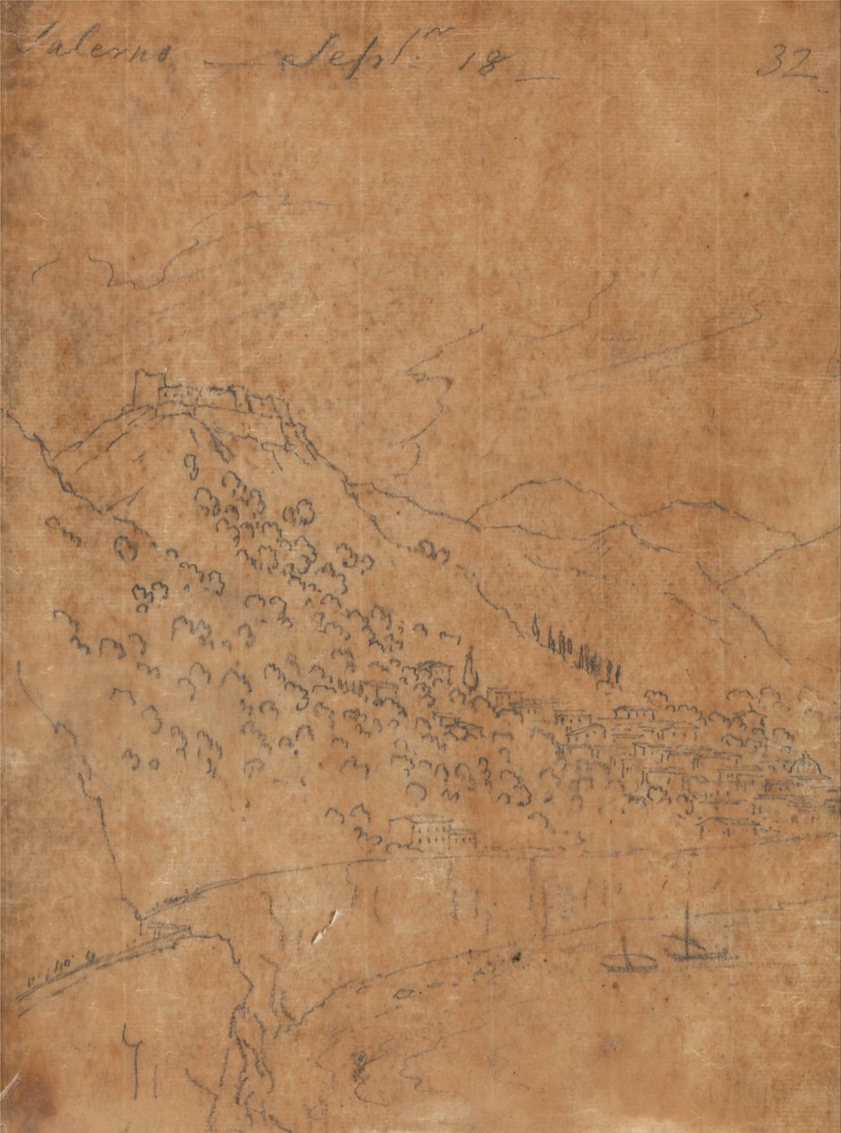 Salerno, den 18 september av John Robert Cozens