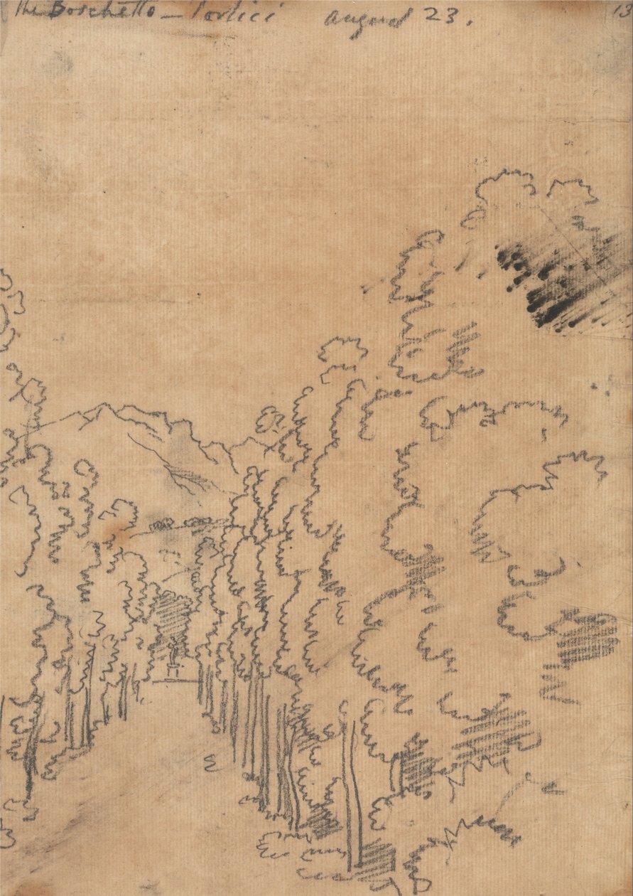 Boschetto, Portici, 23 augusti av John Robert Cozens