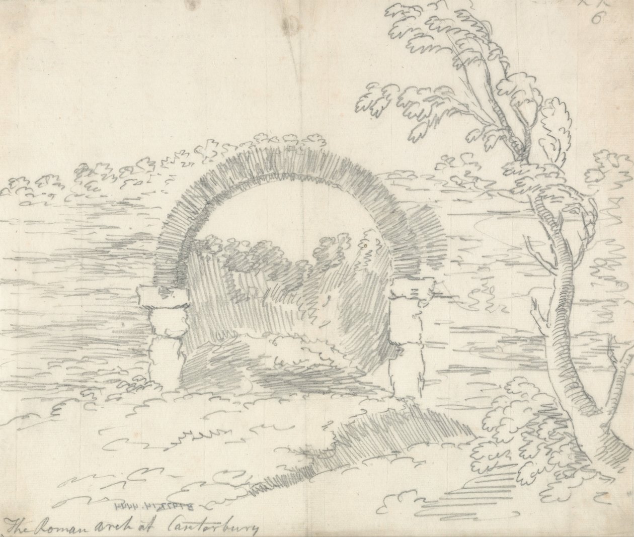 Den romerska bågen i Canterbury av John Robert Cozens