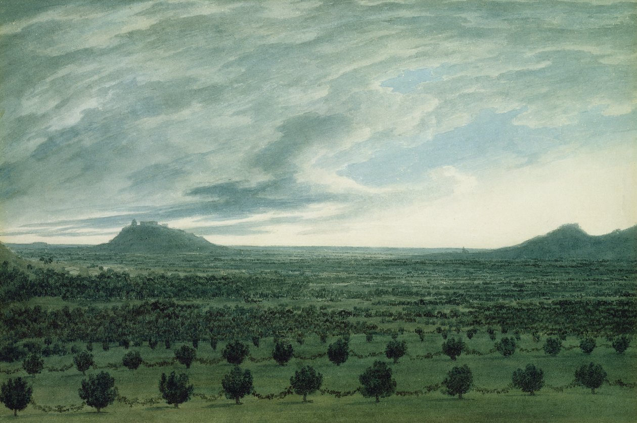 Utsikt från Mirabella, ca 1782 av John Robert Cozens