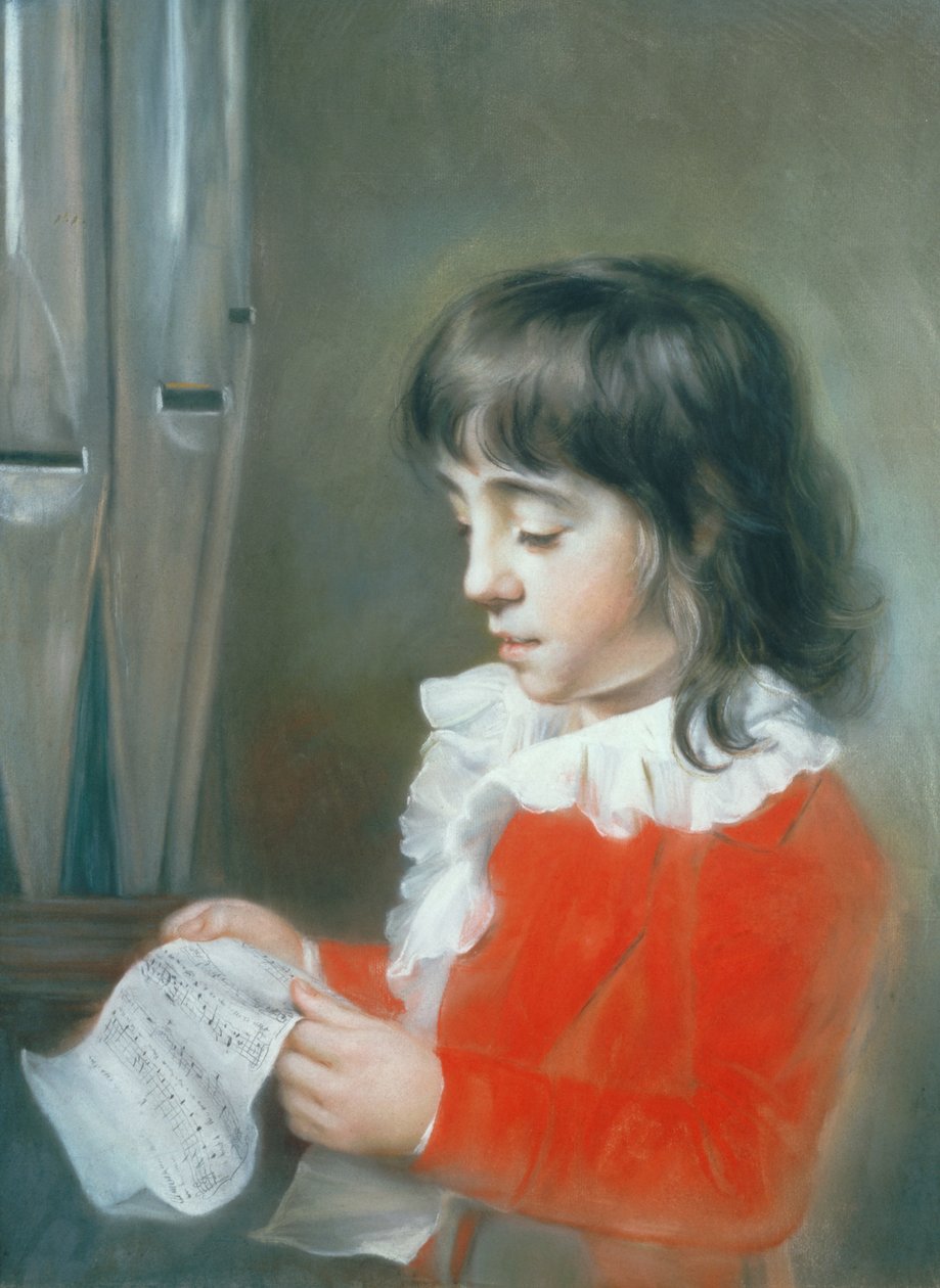 Master Groves, en körgosse från Chapel Royal (pastell) av John Russell