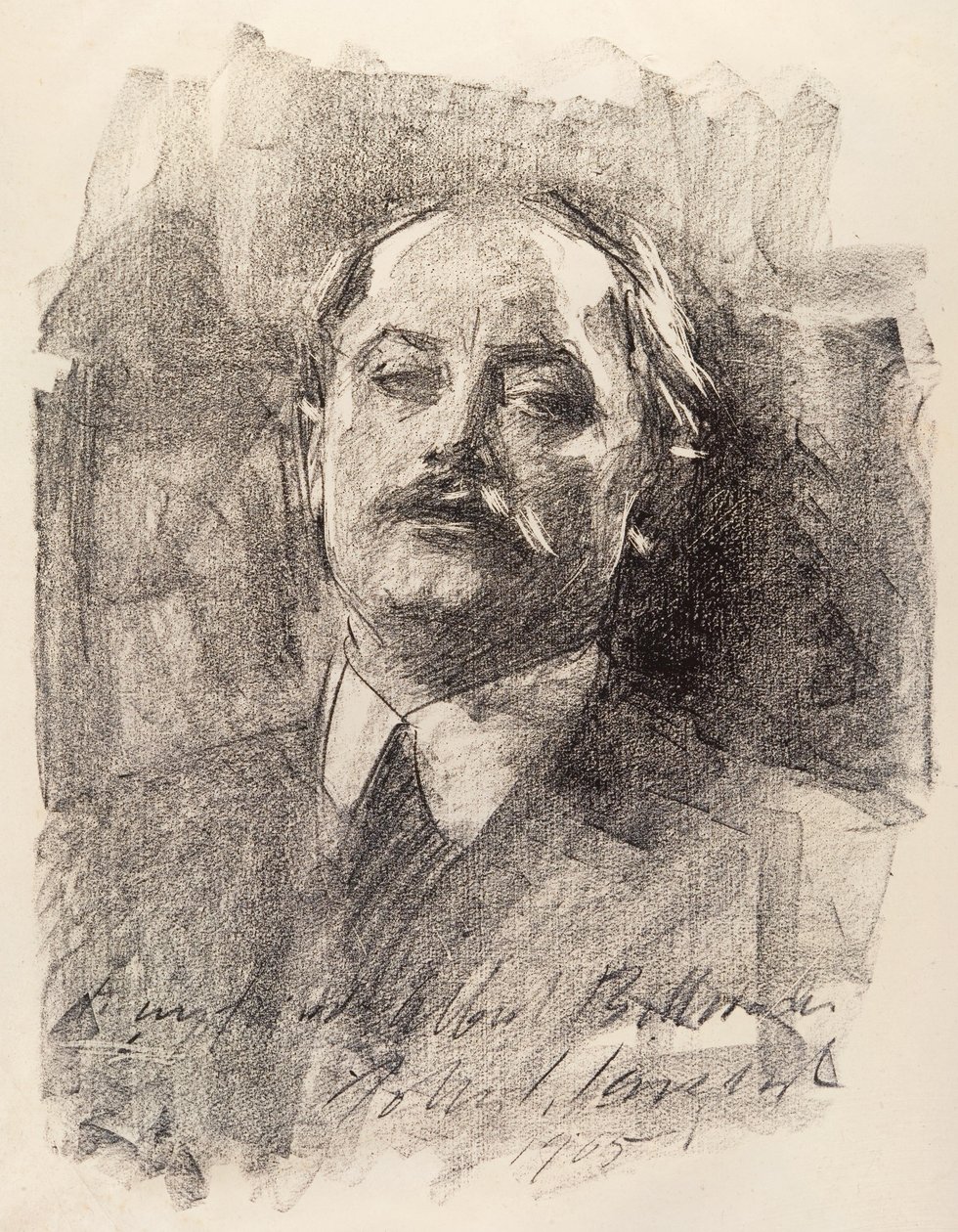 Porträtt av Albert Belleroche, 1905 av John Sargent Noble