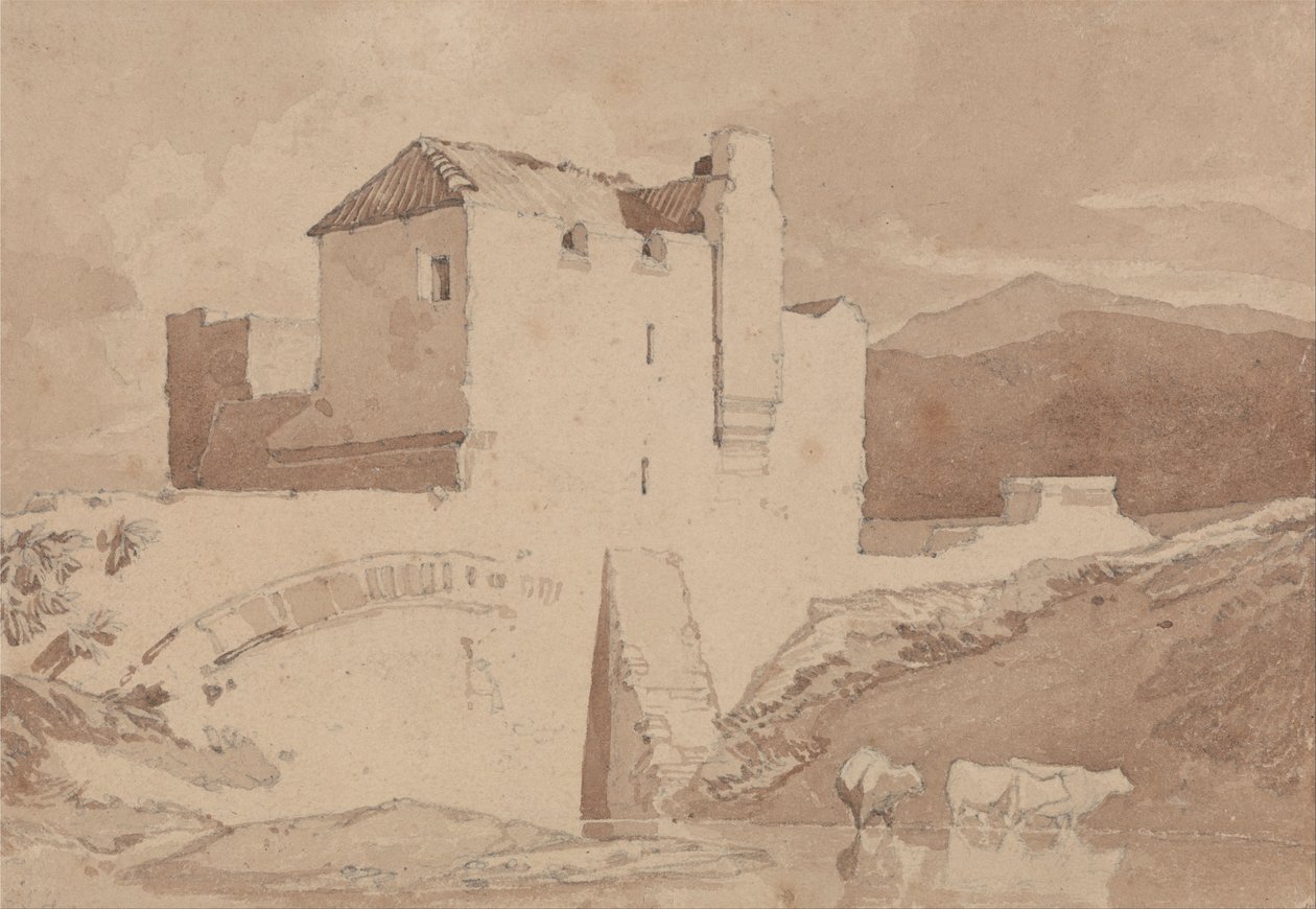 En gammal byggnad av John Sell Cotman