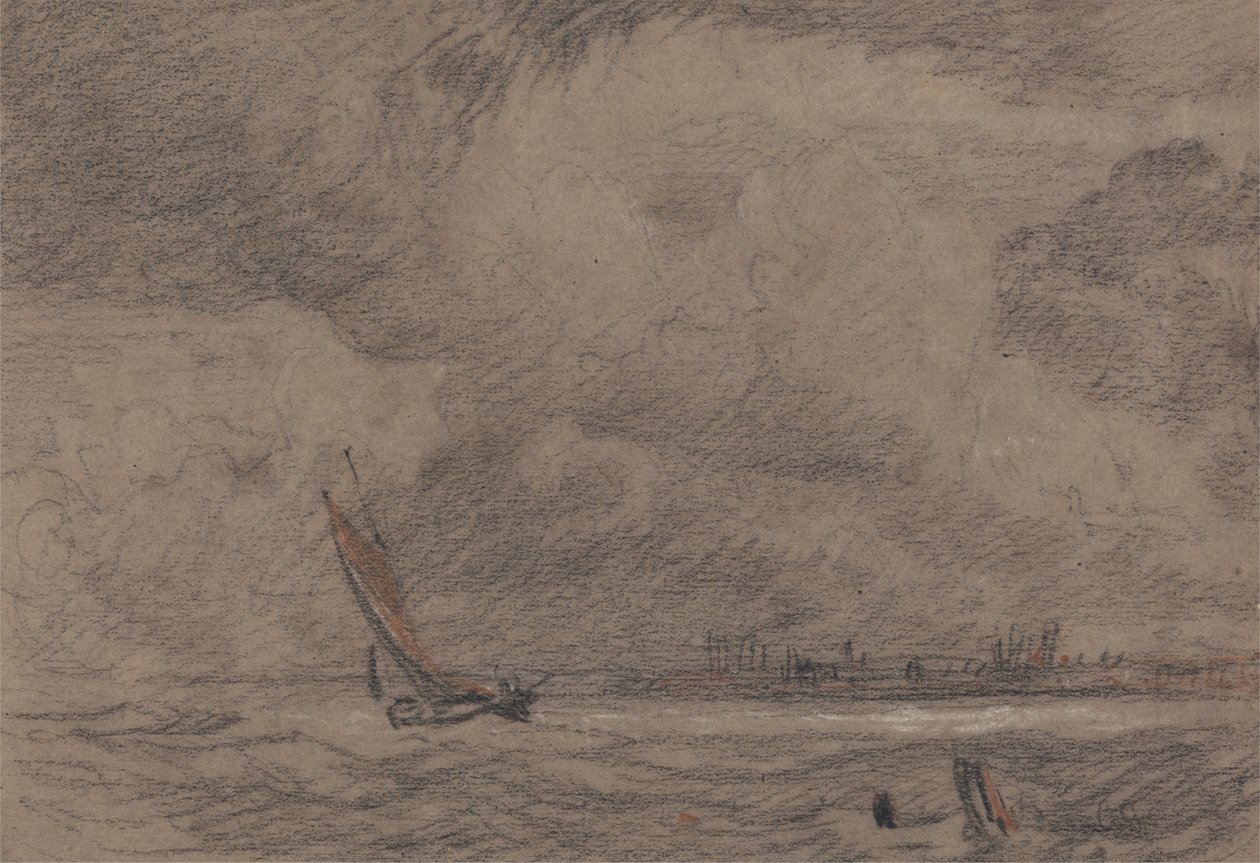 Fishing Vessel off Yarmouth av John Sell Cotman
