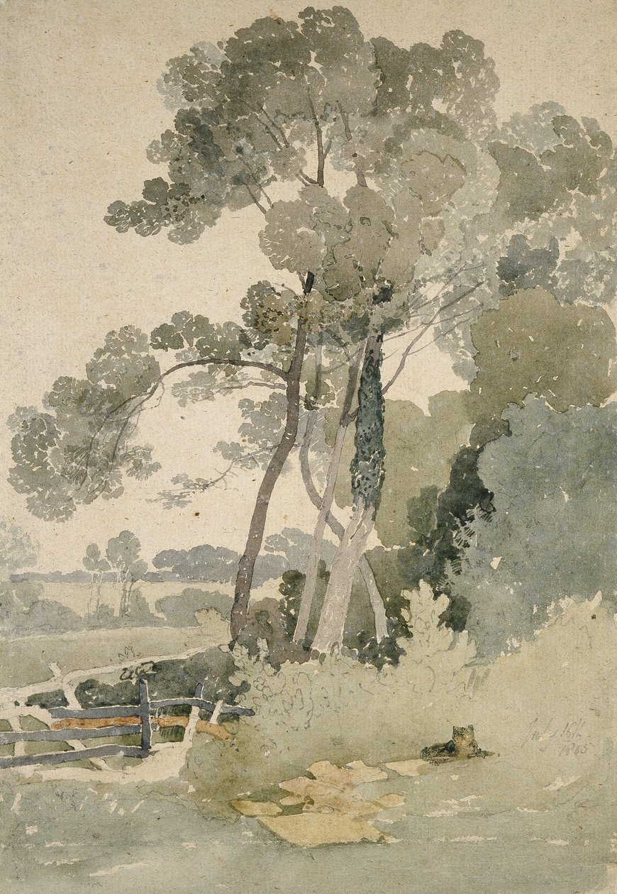 Nära Brandsby, Yorkshire, 1865 (akvarell på papper) av John Sell Cotman
