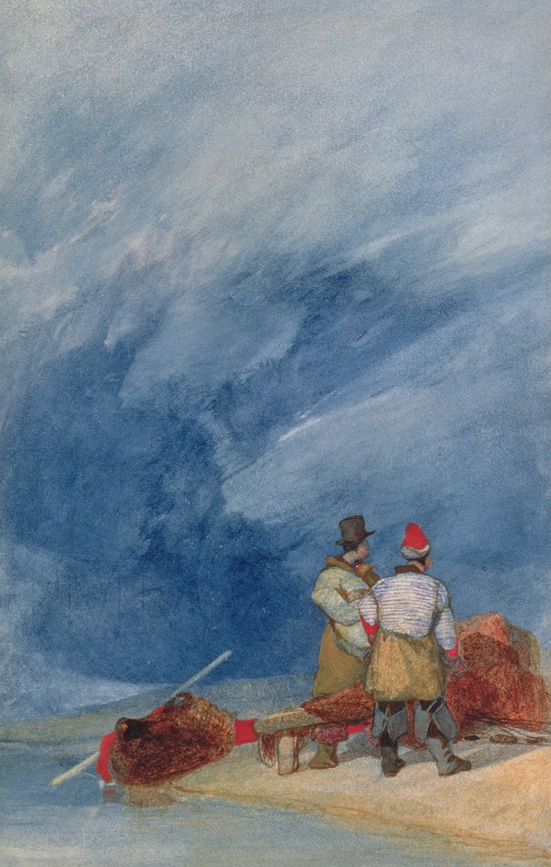 Stormigt väder, ca 1831-3 av John Sell Cotman