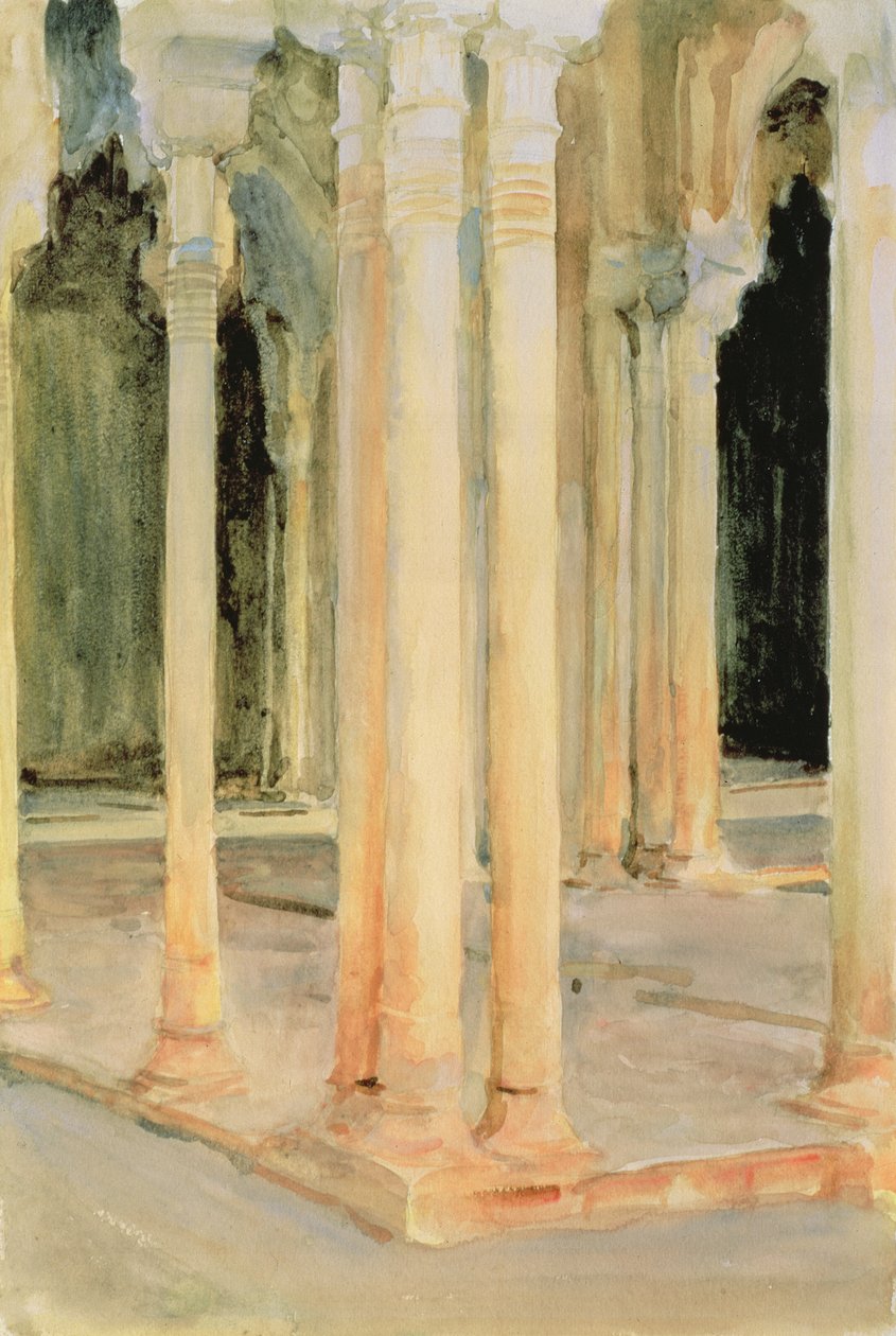 Lejonens domstol, ca 1912 (wc på papper) av John Singer Sargent