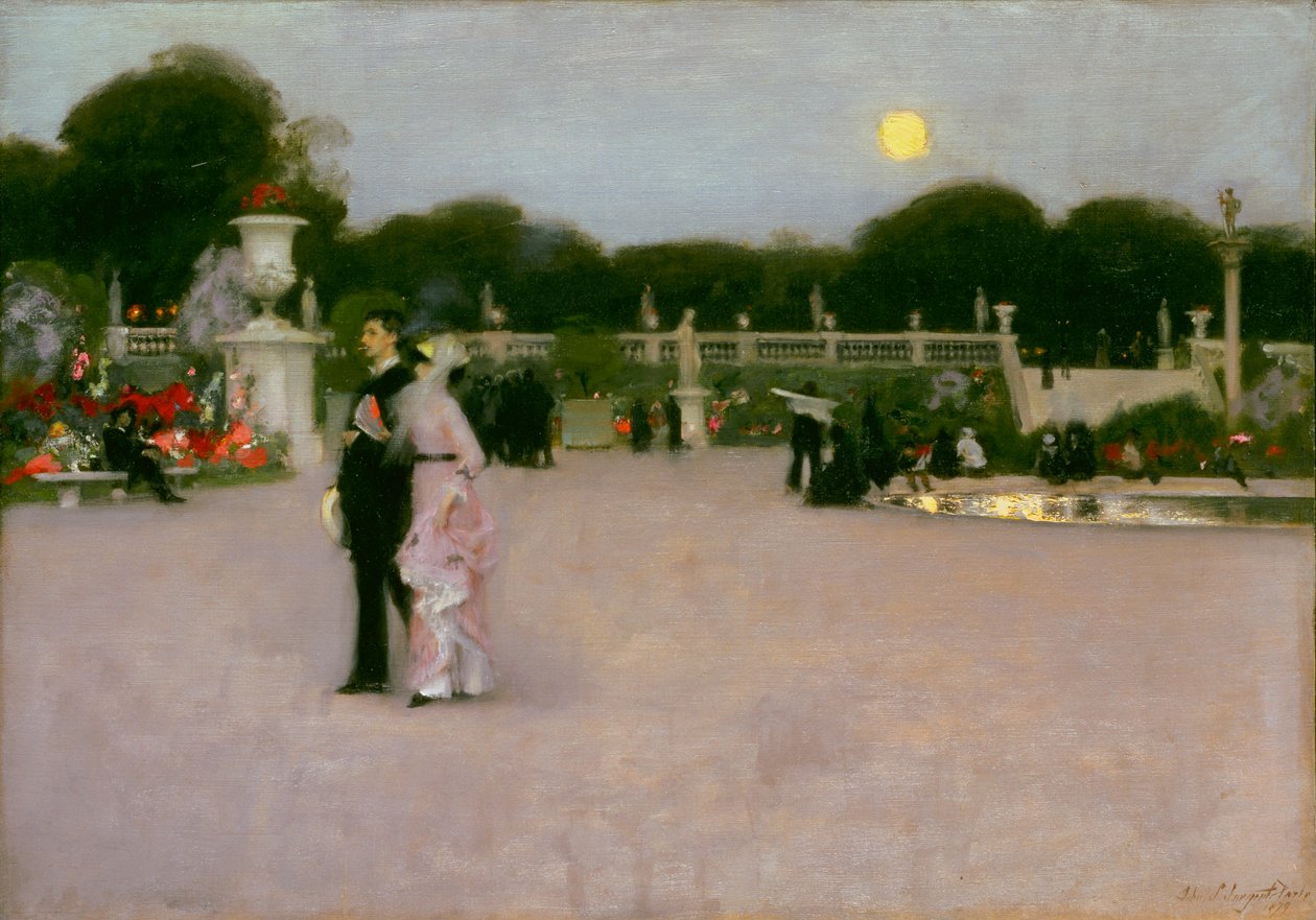 I Luxemburgs trädgårdar av John Singer Sargent