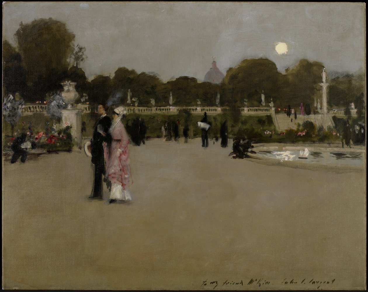 Luxembourg Gardens at Twilight, 1879 swed av John Singer Sargent