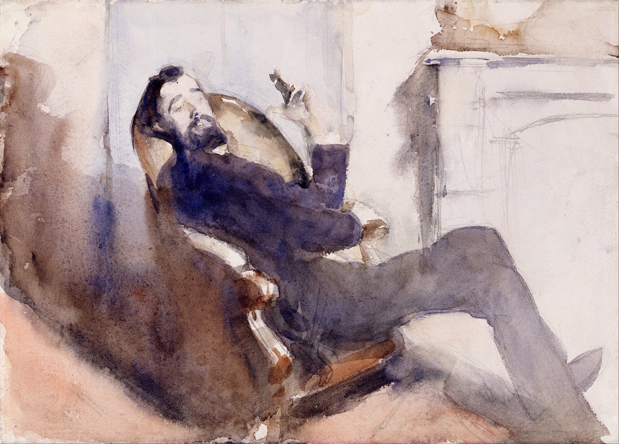 Porträtt av Paul-César Helleu av John Singer Sargent