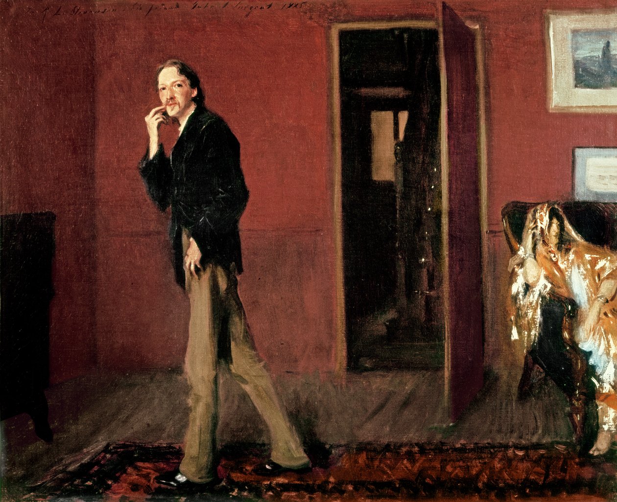 Robert Louis Stevenson och hans fru, 1885 av John Singer Sargent