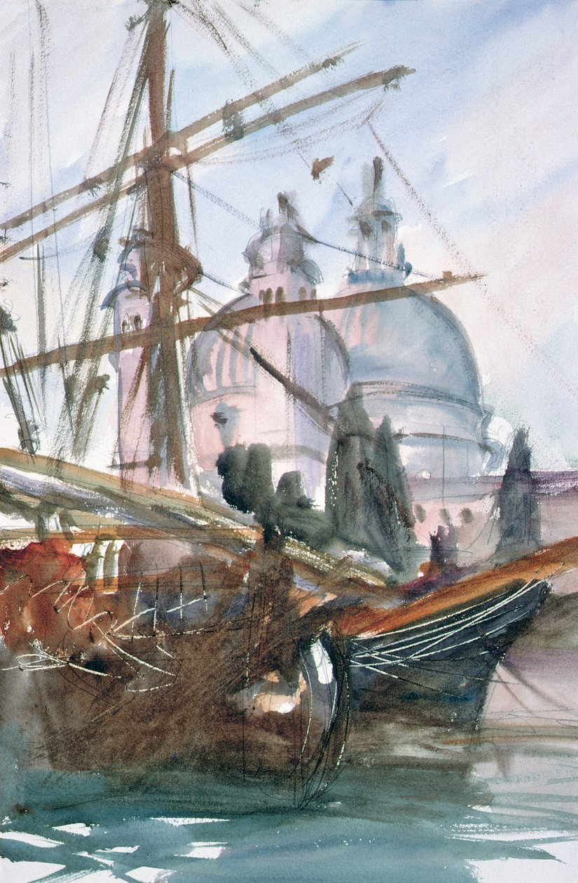 Santa Maria della Salute, Venise swed av John Singer Sargent