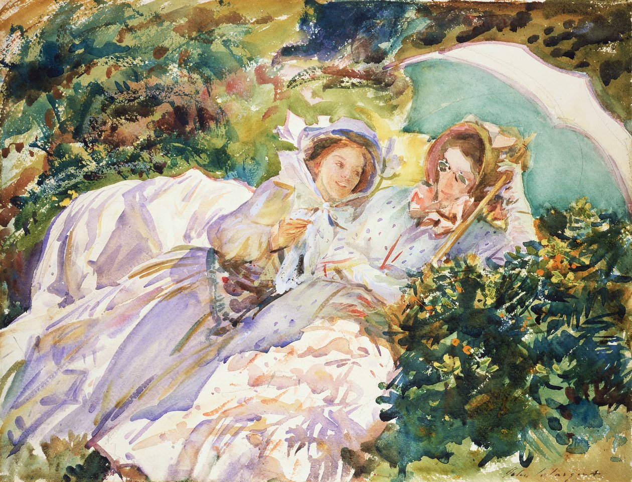 Simplon Pass - Retas av John Singer Sargent