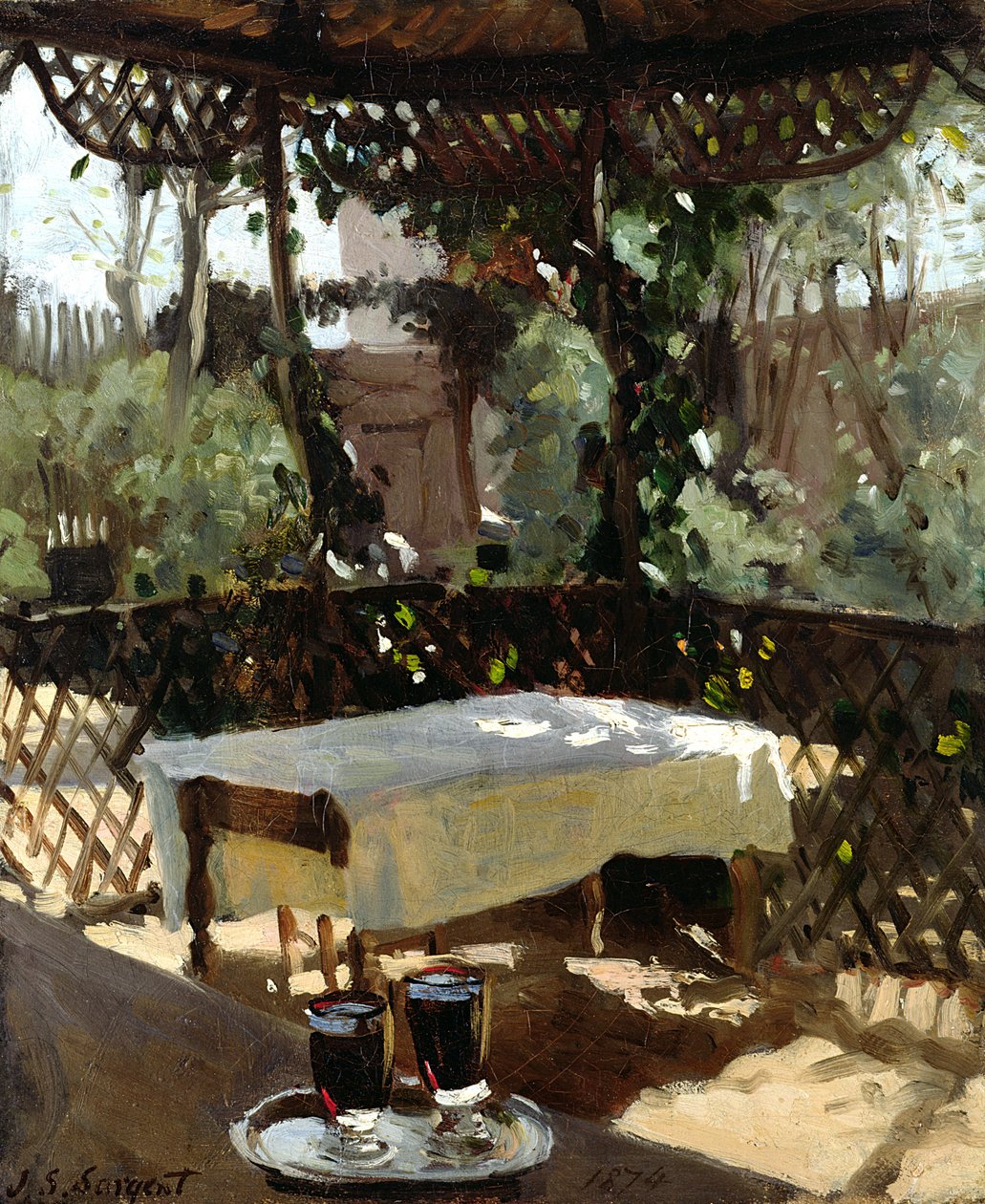 Två vinglas, 1874 av John Singer Sargent