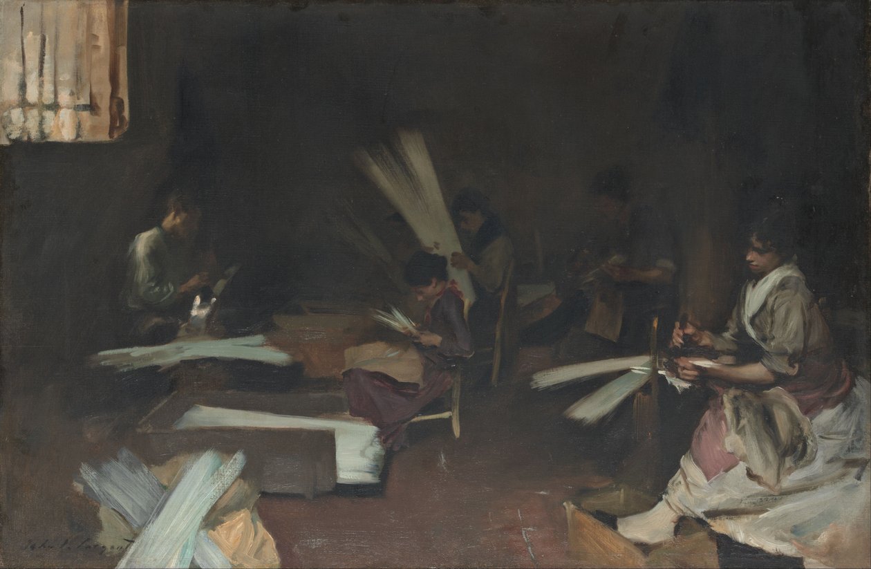 Venetian Glass Workers av John Singer Sargent