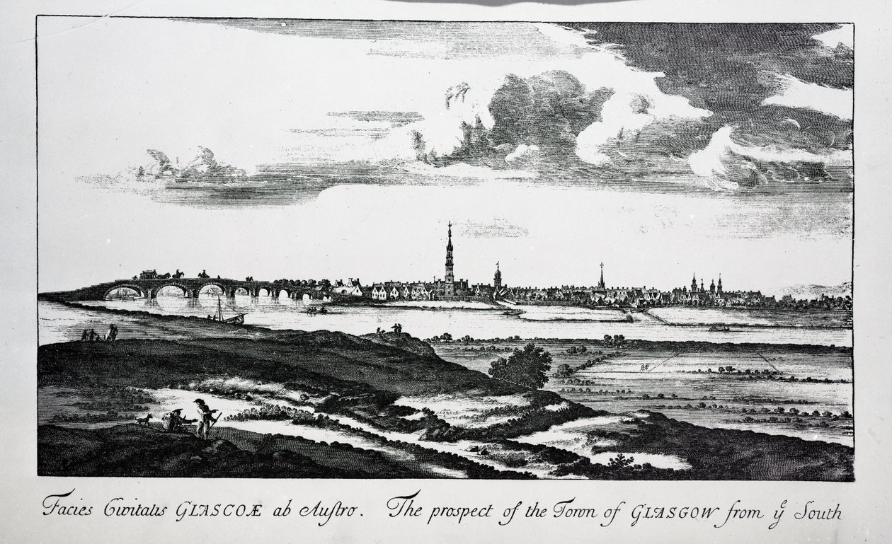 The Prospect of the Town of Glasgow from ye South, från 