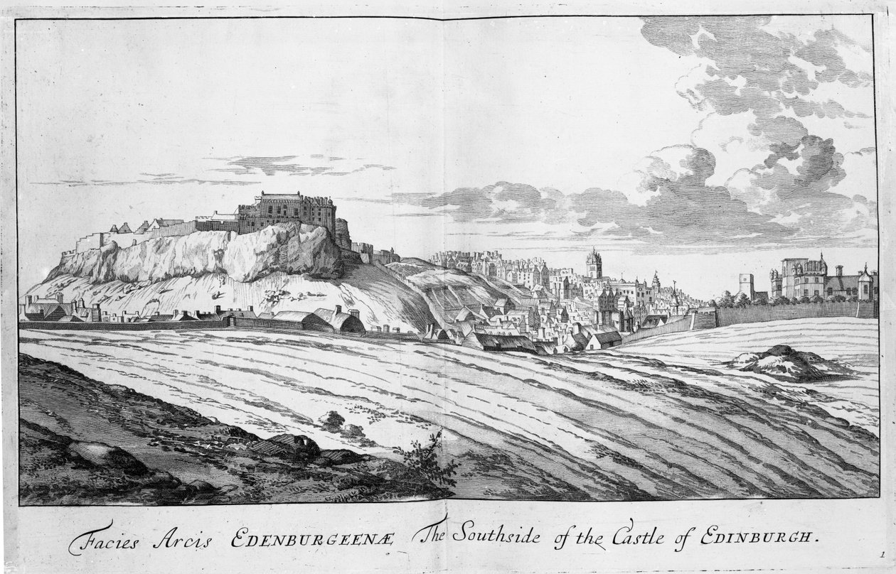 Southside of the Castle of Edinburgh, från "Theatrum Scotiae" av John Slezer, 1693 av John Slezer