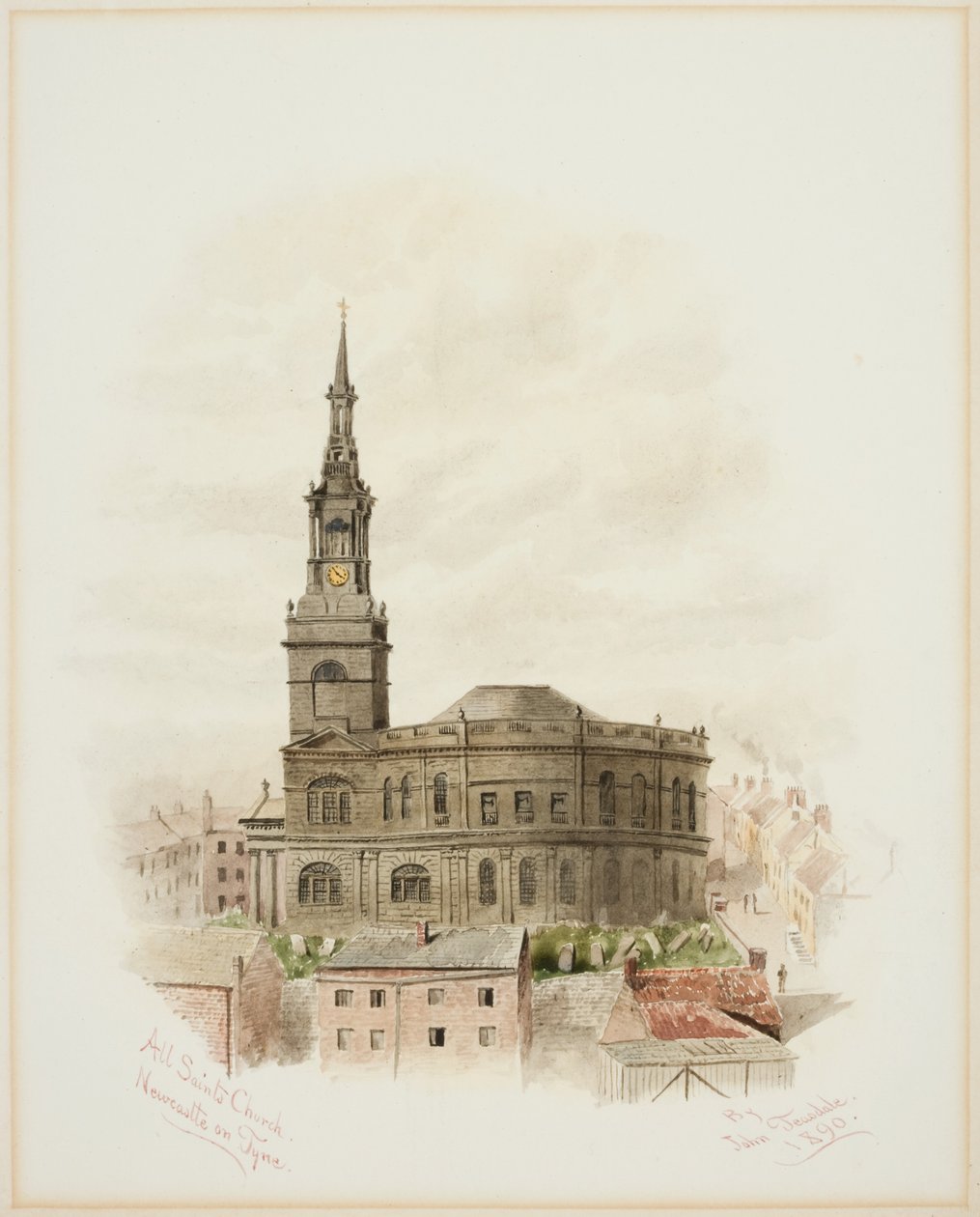 All Saints Church, Newcastle upon Tyne (kroppsfärg) av John Teasdale