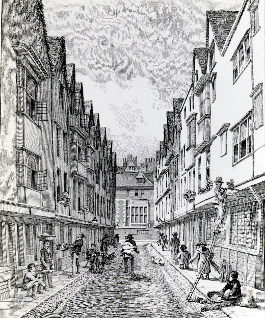 Winchester Street, London Wall, publicerad 1814 av John Thomas Smith