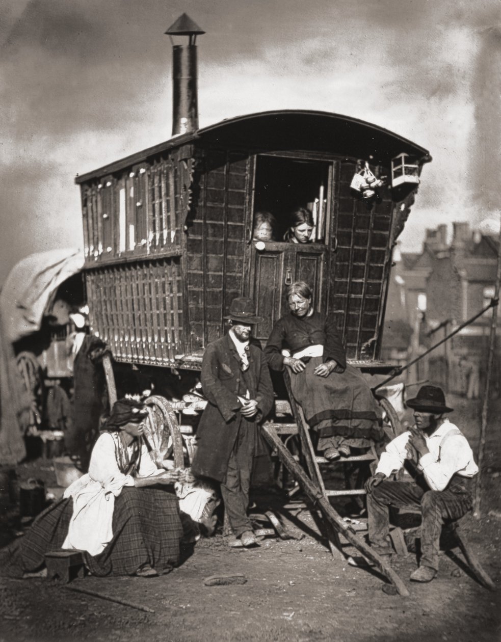 London Nomades, från "Street Life in London", av J. Thomson och Adolphe Smith, 1877 av John Thomson
