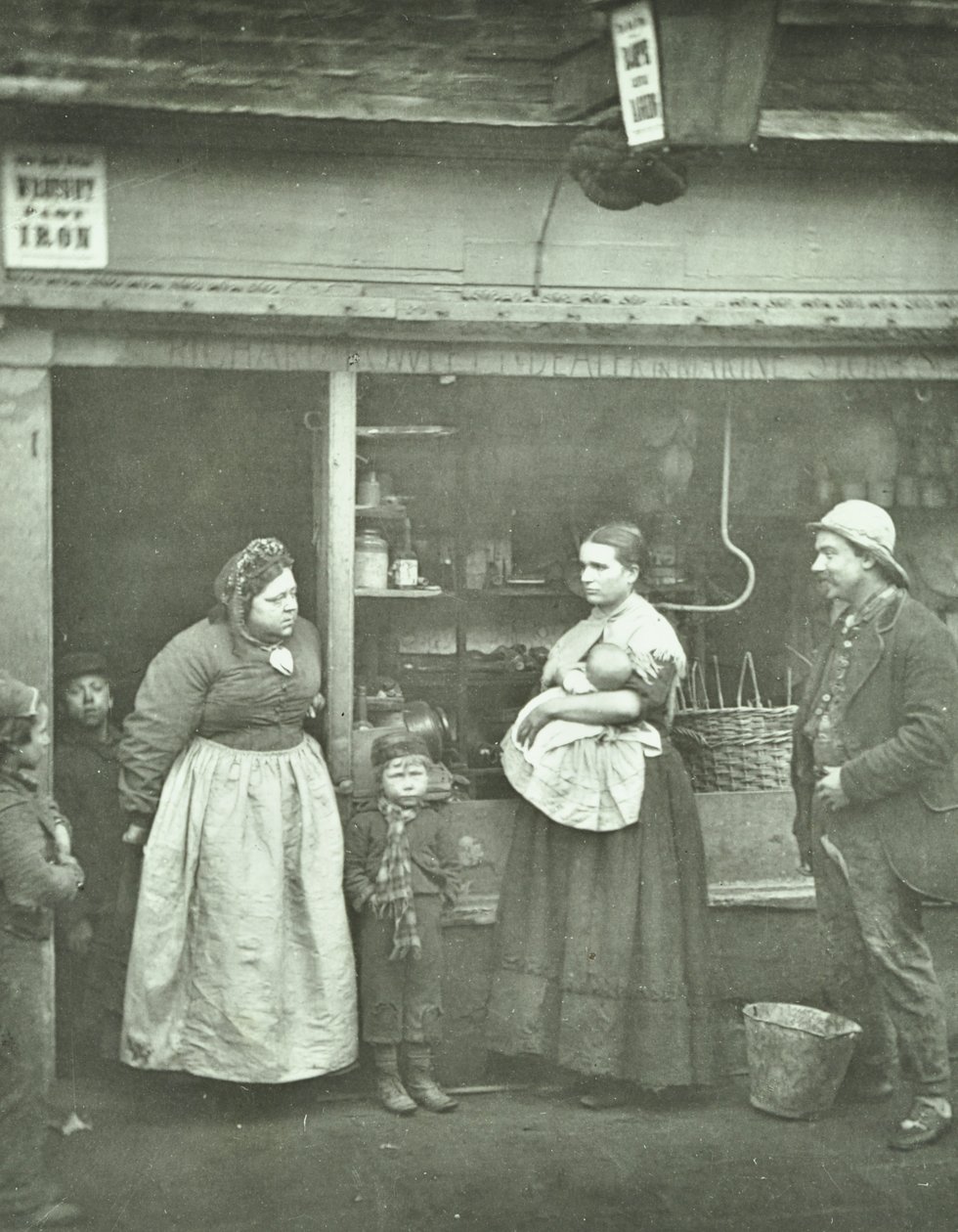 "Lidande av översvämningarna", 1877 av John Thomson