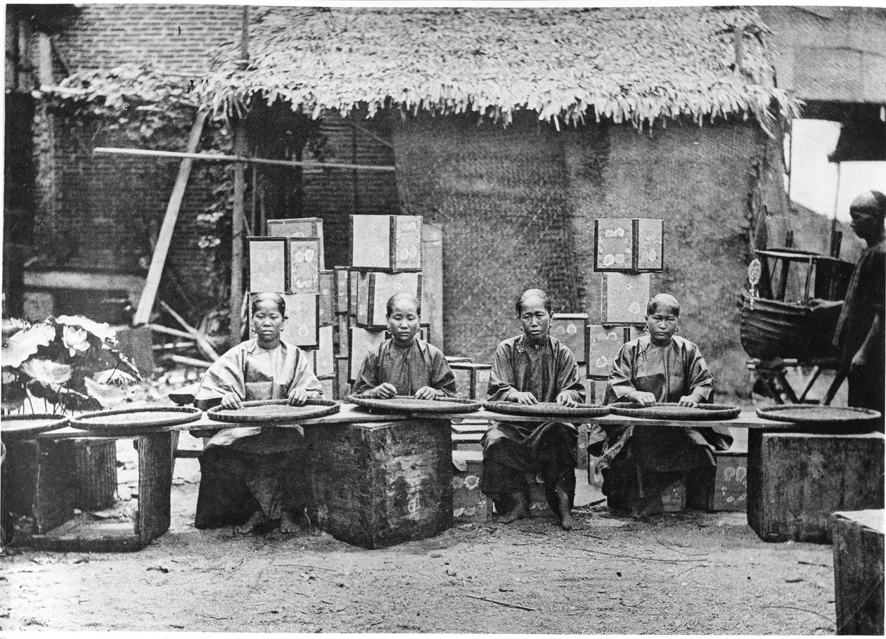 Teplockning i Kanton, ca 1872 av John Thomson