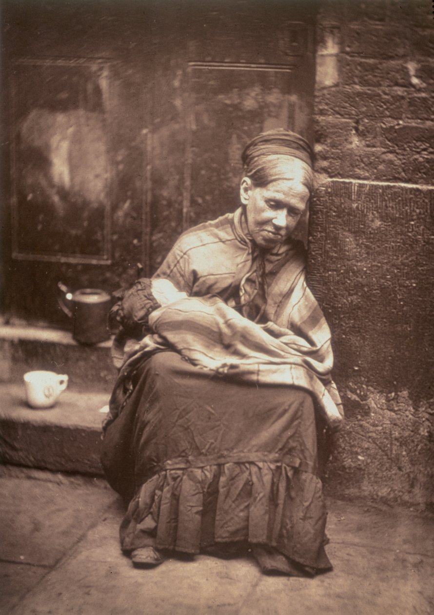 The Crawlers, från "Street Life in London", 1877-78 (woodburytype) av John Thomson