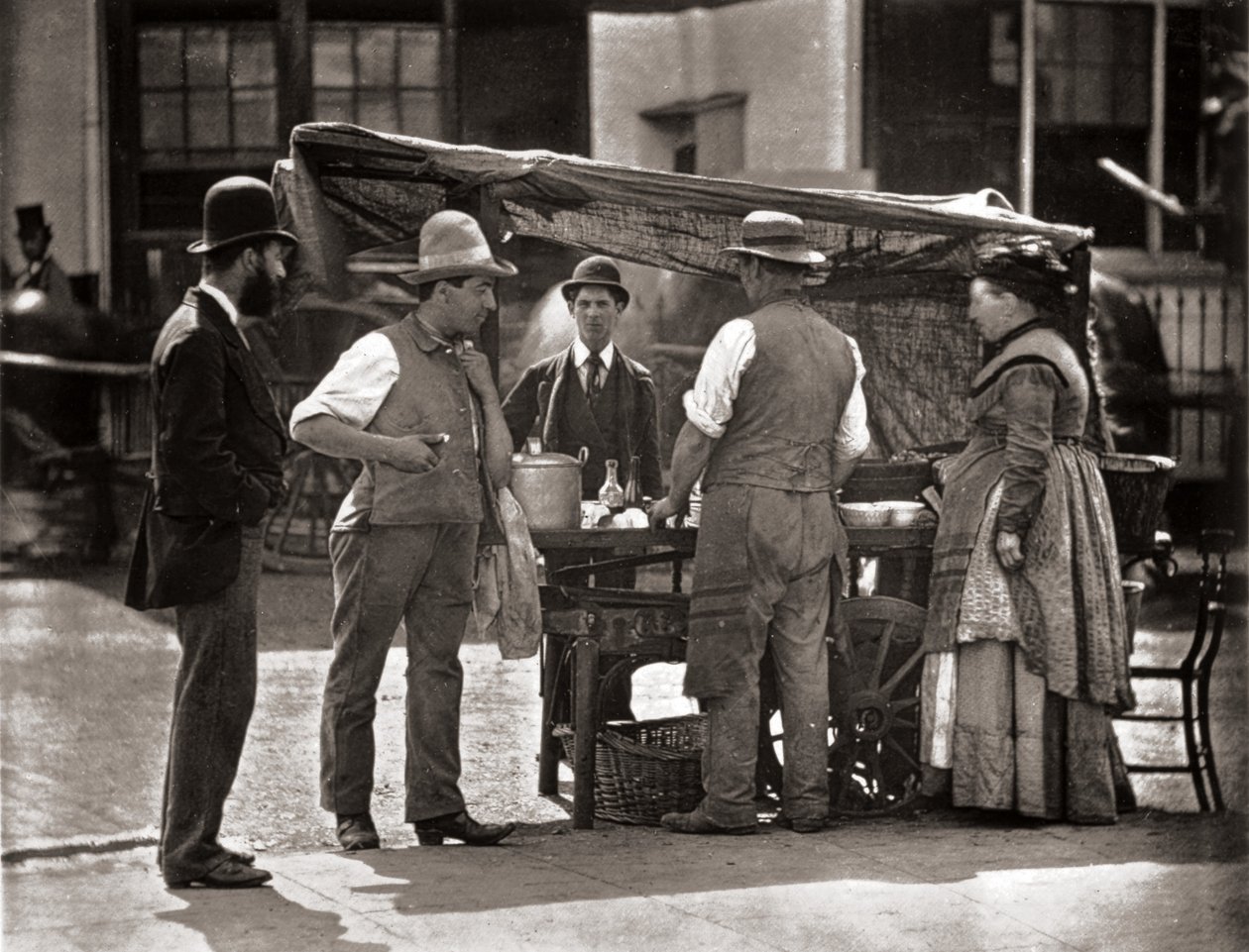 The Sellers of Shell-fish, från "Street Life in London", av J. Thomson och Adolphe Smith, 1877 av John Thomson