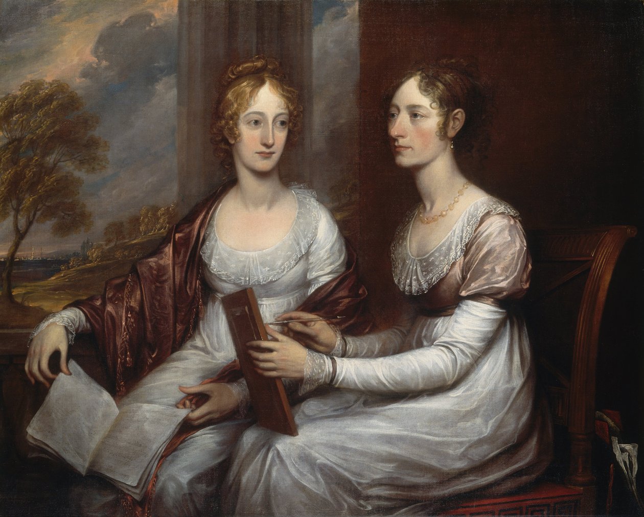 Fröknarna Mary och Hannah Murray av John Trumbull