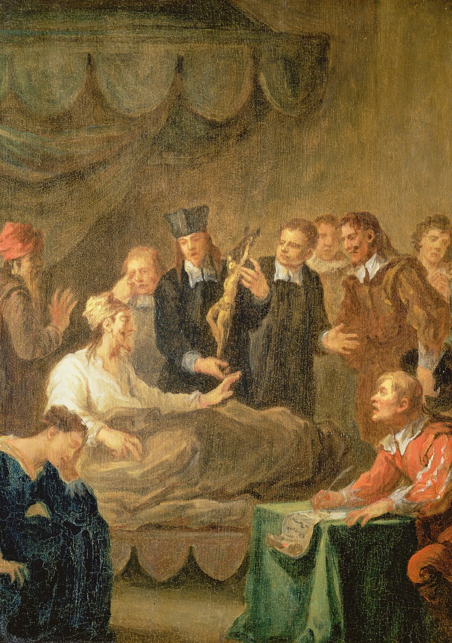 Don Quijotes sista ord och testamente, från Cervantes 